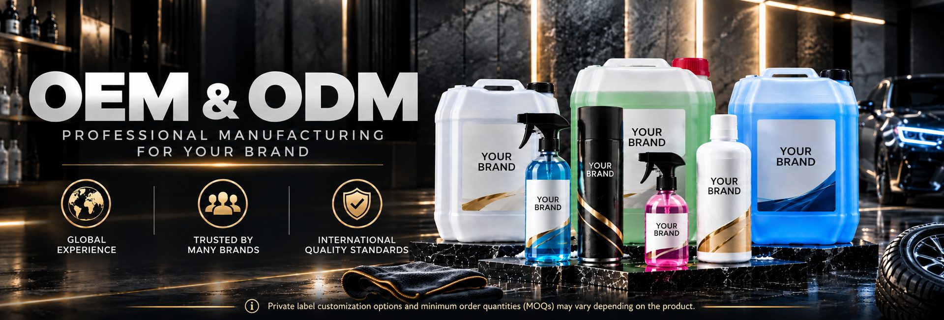 OEM and ODM car care and aerosol manufacturing at the Setkim factory